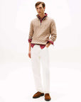 Classic Cotton Cable Zip Mock