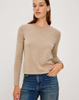 Cotton Cashmere Long Sleeve Tee