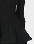 Wallina Peplum Knit Blouse