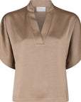 Anelle Heavy Sateen Blouse