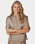 Anelle Heavy Sateen Blouse