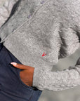 Cardigan kabelstrikk