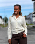 Cardigan kabelstrikk