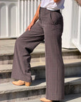 Check Fit Plain Pant