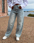 Drew Barrel Panel Jeans