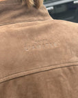 Suede Gather Crop Jacket