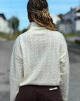 Zip genser kabelstrikk