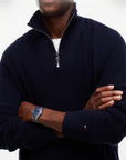 Fisherman Rib Zip Mock