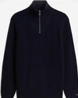 Fisherman Rib Zip Mock