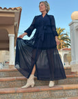 Meghan Solid Long Dress