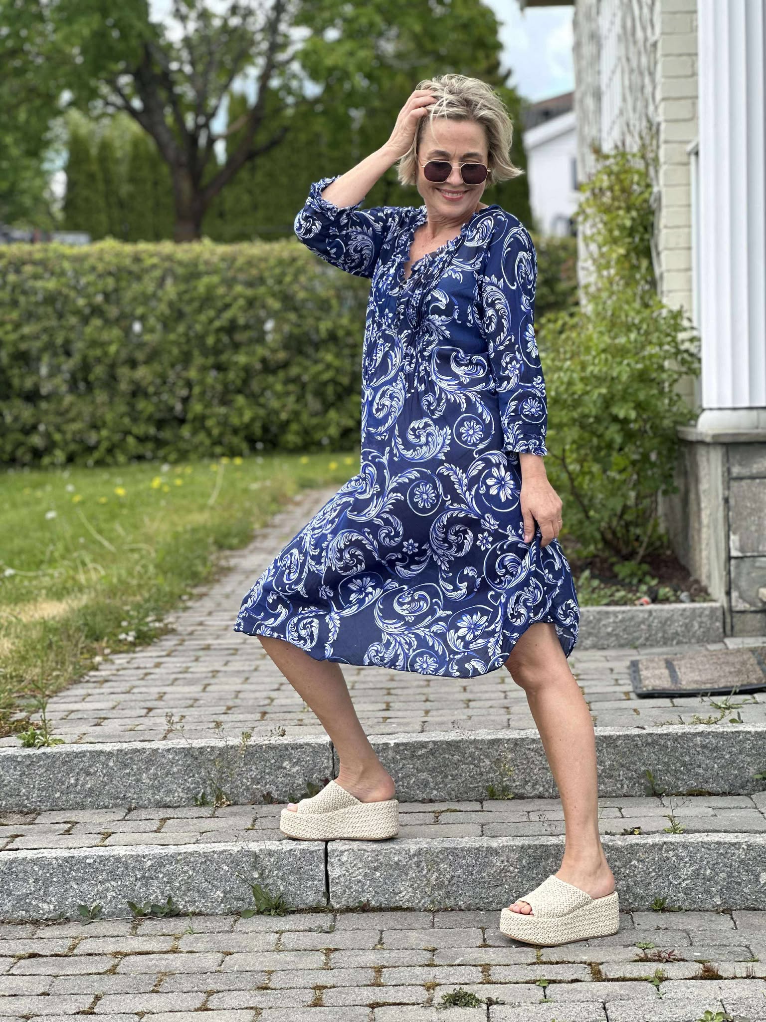 Beco Navy Middy Poppy