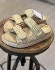 Double Strap Raffia Sandal