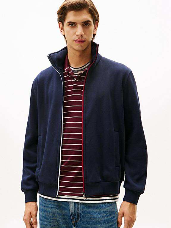 Global Stripe Zip Through