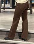 Pant with gold buttons