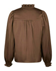 Delsie Drapy Sateen Blouse