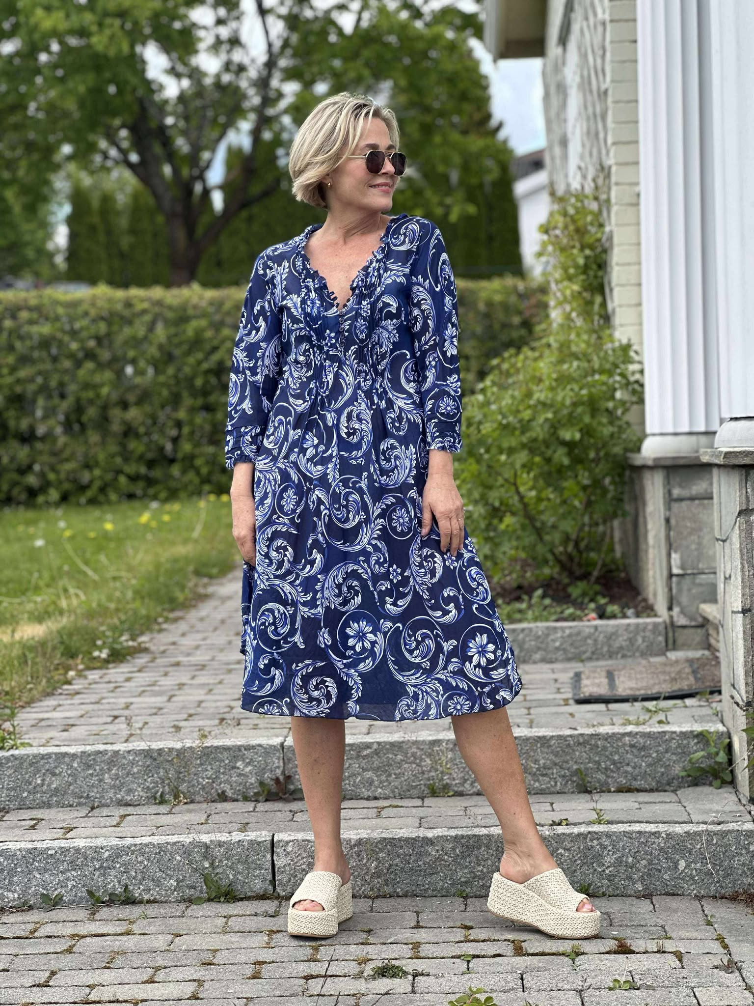 Beco Navy Middy Poppy