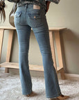Becca Mid Rise Boot Cut Flap