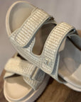 Double Strap Raffia Sandal