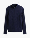 Classic Cotton Cable Zip Mock