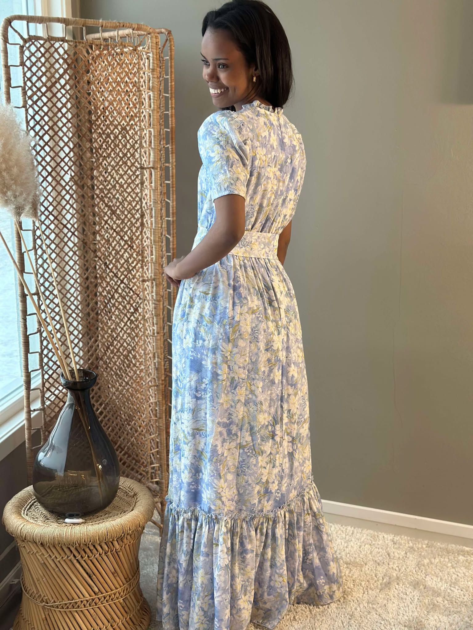 Sophie Puff Maxi Dress