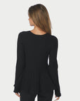 Wallina Peplum Knit Blouse