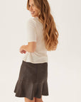 YASColly MW Naplon Leather Skirt