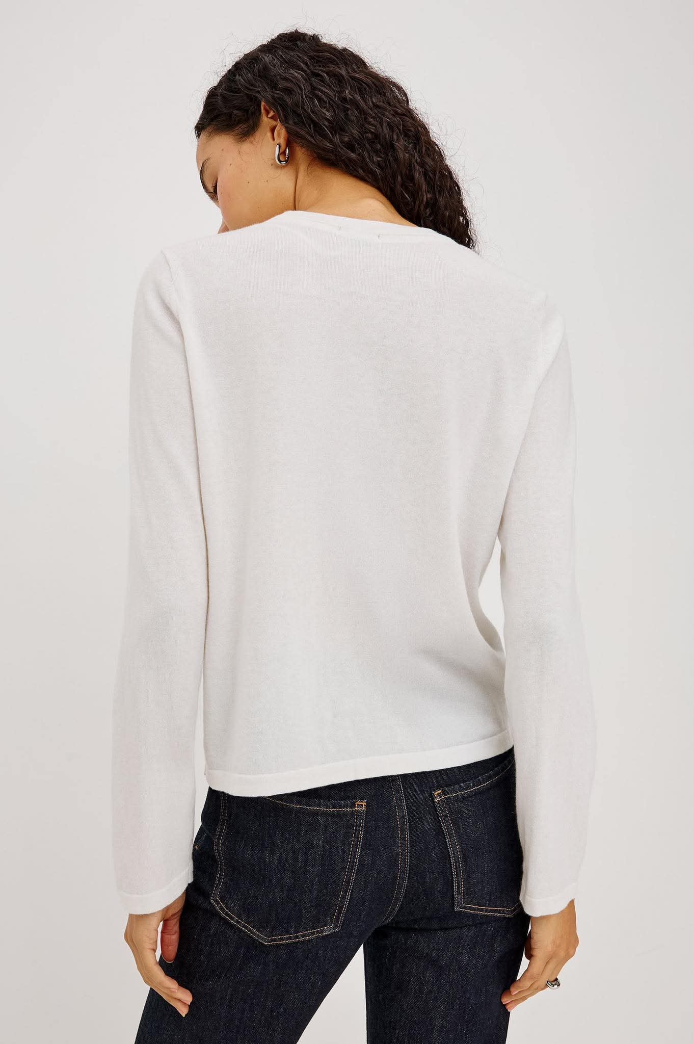 Cotton Cashmere Long Sleeve Tee