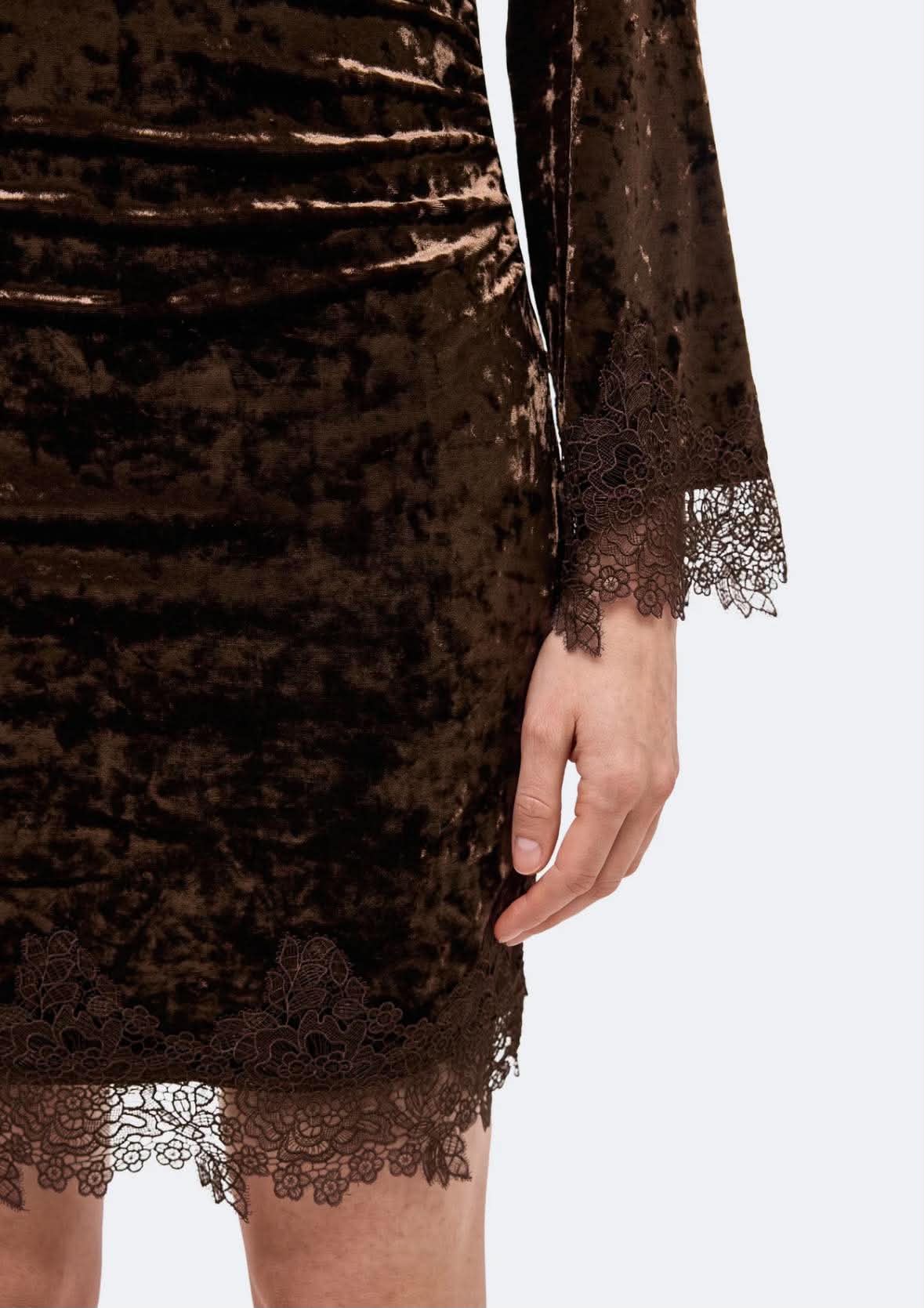 YASVellia LS Short Lace Dress