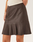 YASColly MW Naplon Leather Skirt