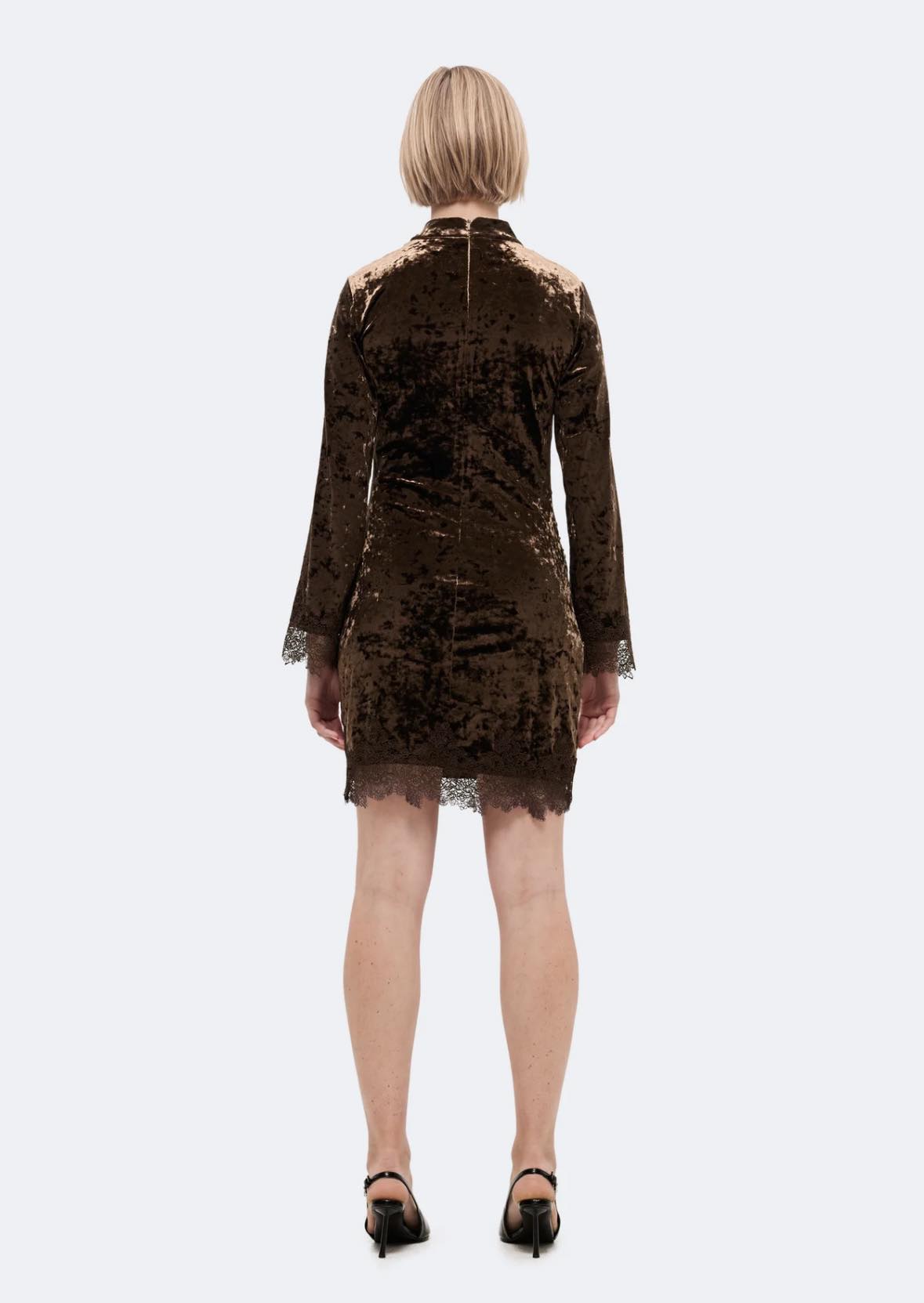YASVellia LS Short Lace Dress
