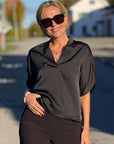 Anelle Heavy Sateen Blouse