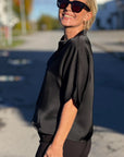Anelle Heavy Sateen Blouse