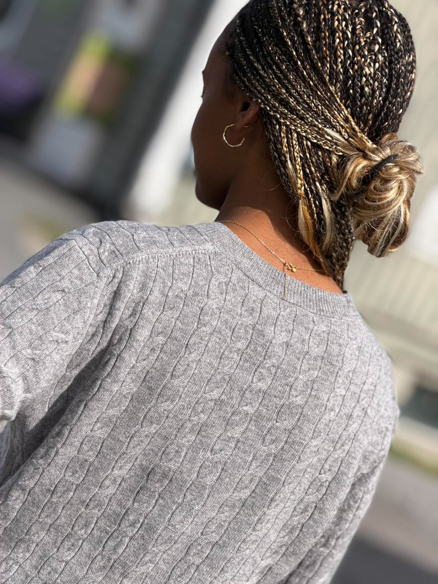 Cardigan kabelstrikk