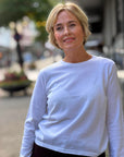 Cotton Cashmere Long Sleeve Tee
