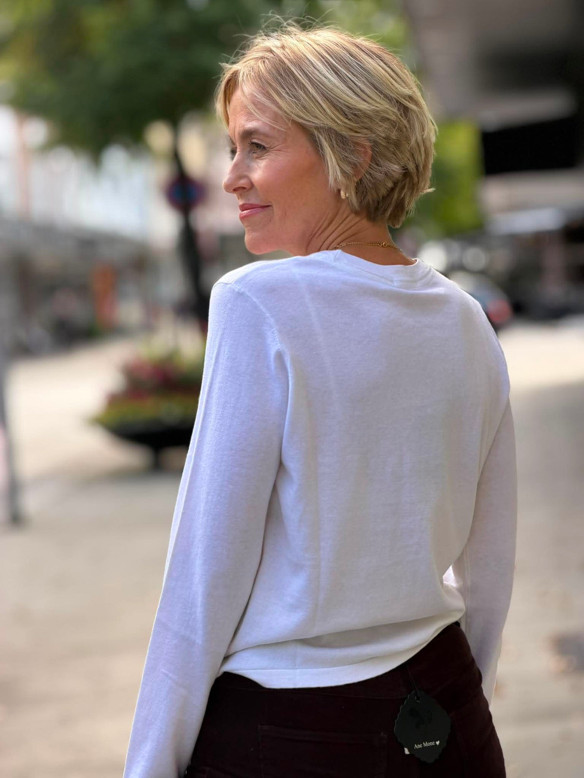 Cotton Cashmere Long Sleeve Tee