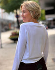 Cotton Cashmere Long Sleeve Tee
