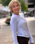 Cotton Cashmere Long Sleeve Tee