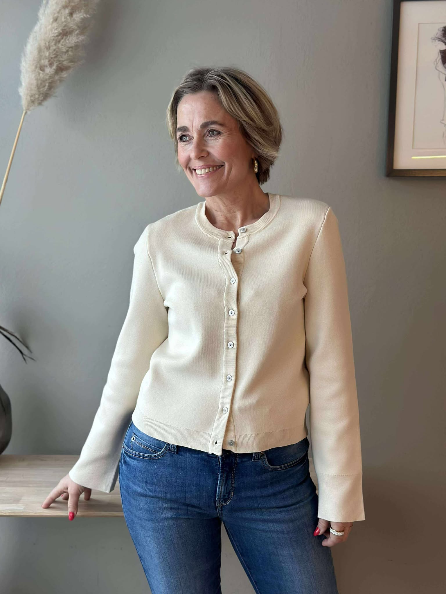 YASElena LS Knit Cardigan