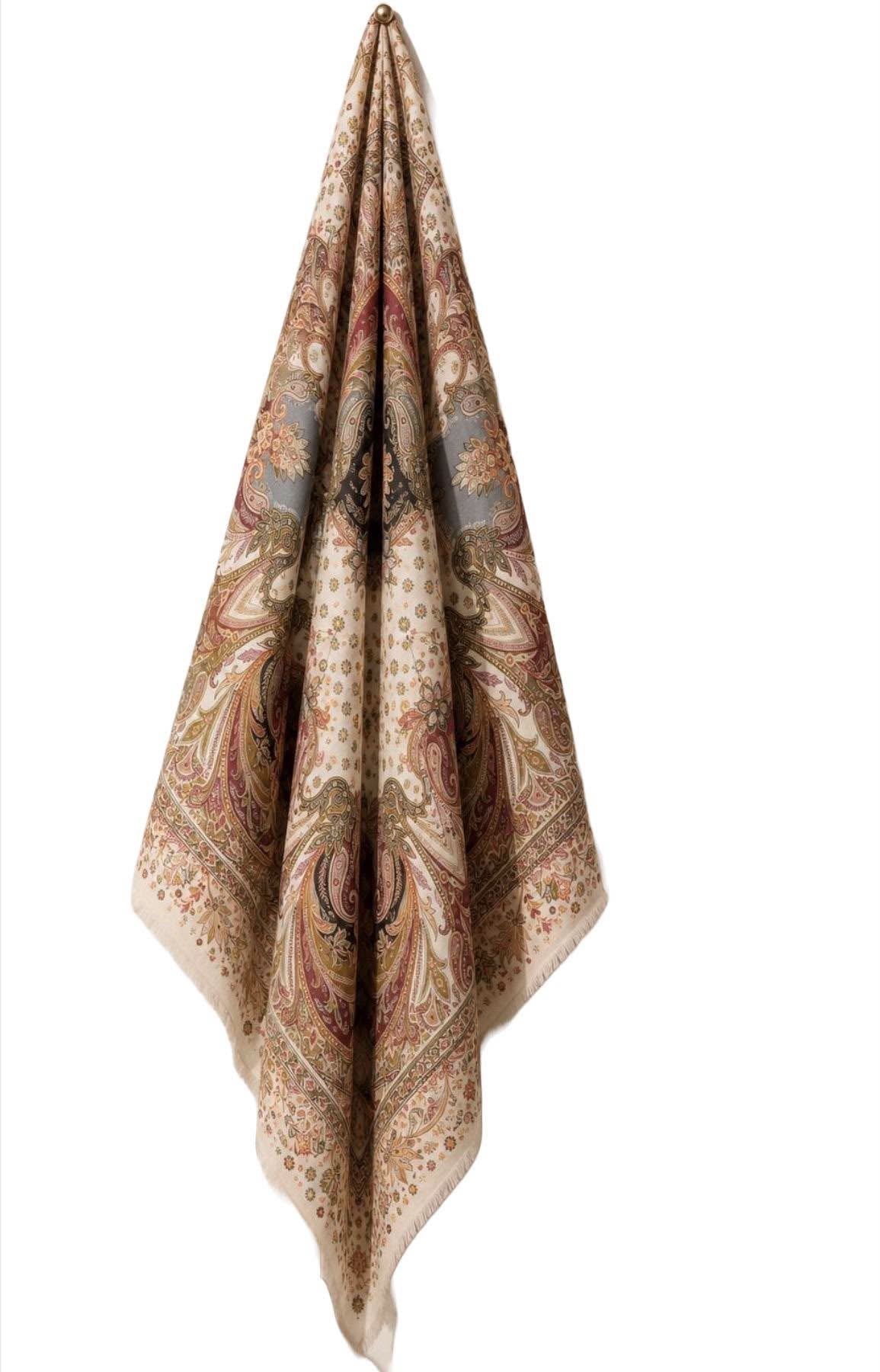 Fireside Paisley 100x180