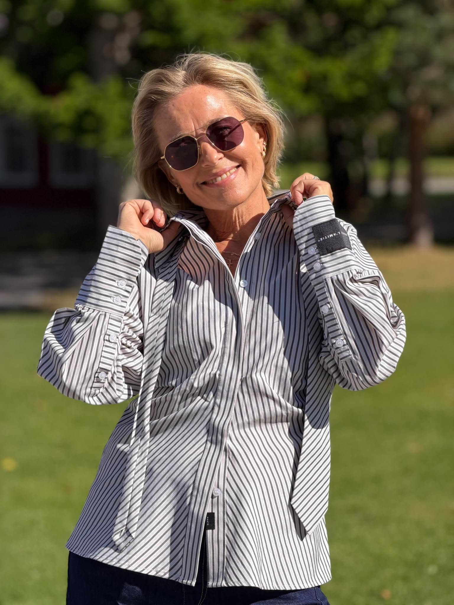 Gemma Tie Stripe Shirt