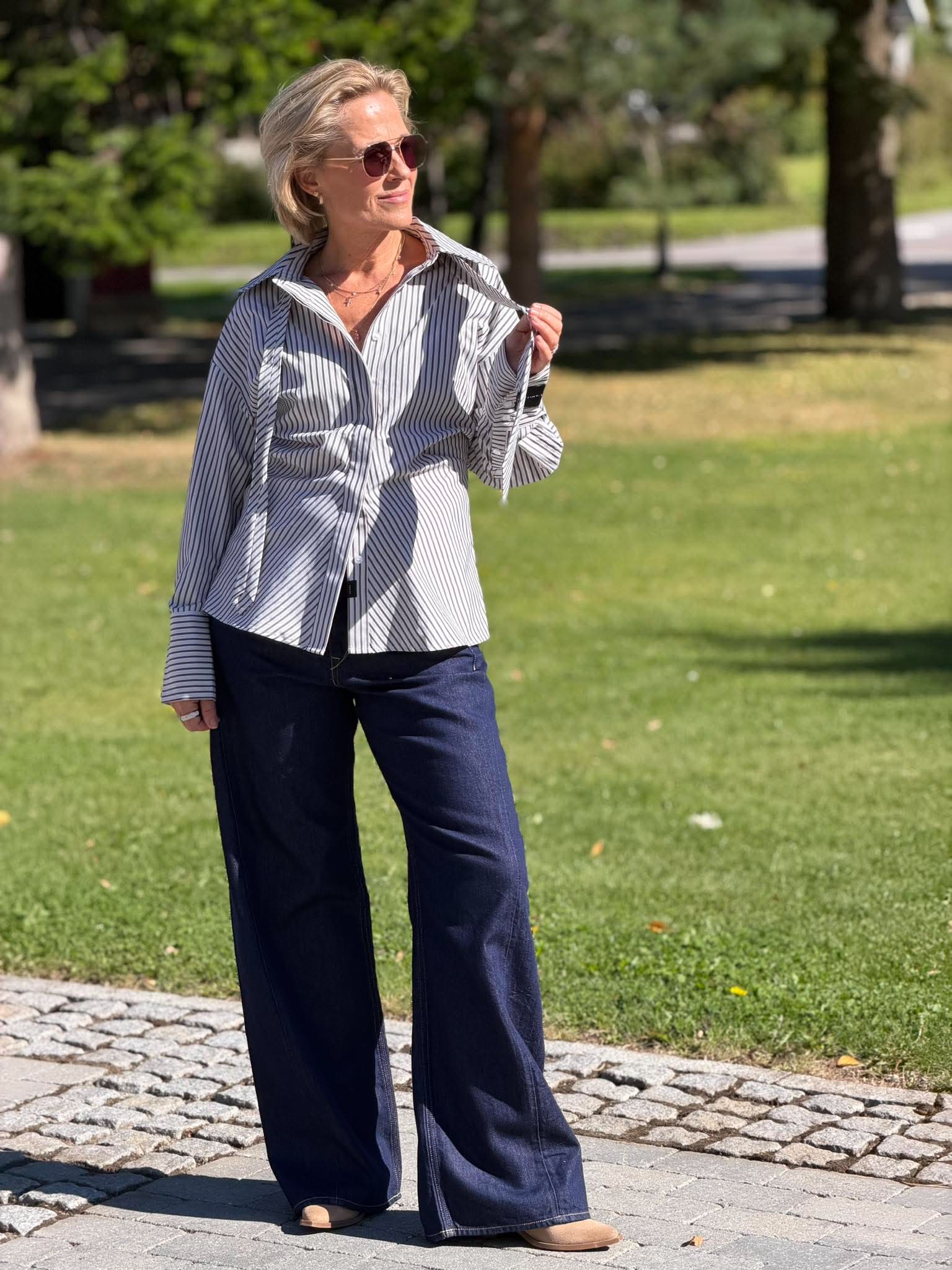 Gemma Tie Stripe Shirt