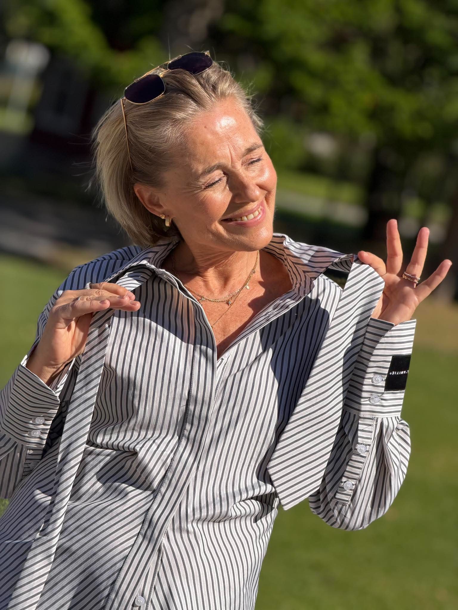 Gemma Tie Stripe Shirt