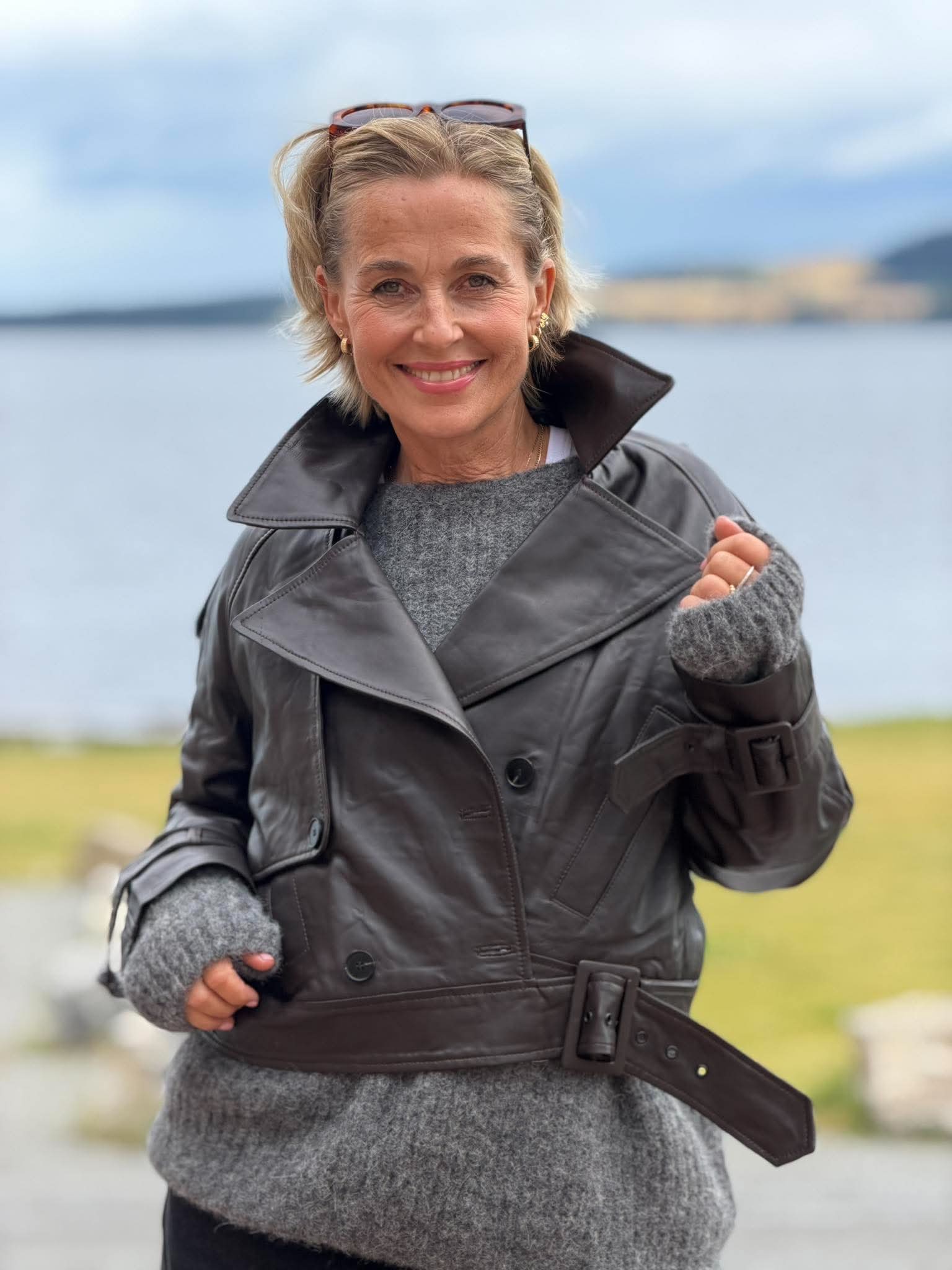 Leather Trench Jacket