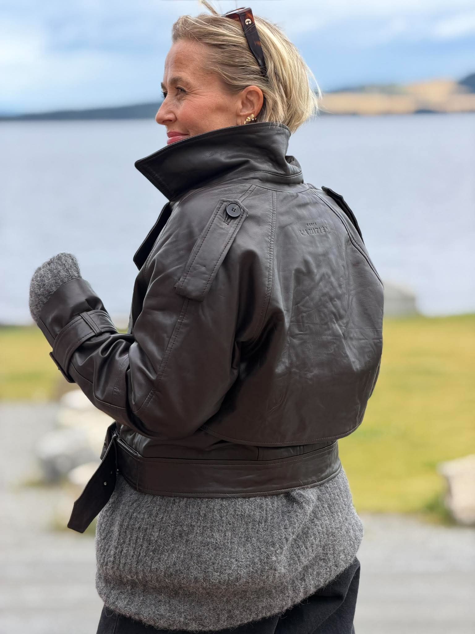 Leather Trench Jacket
