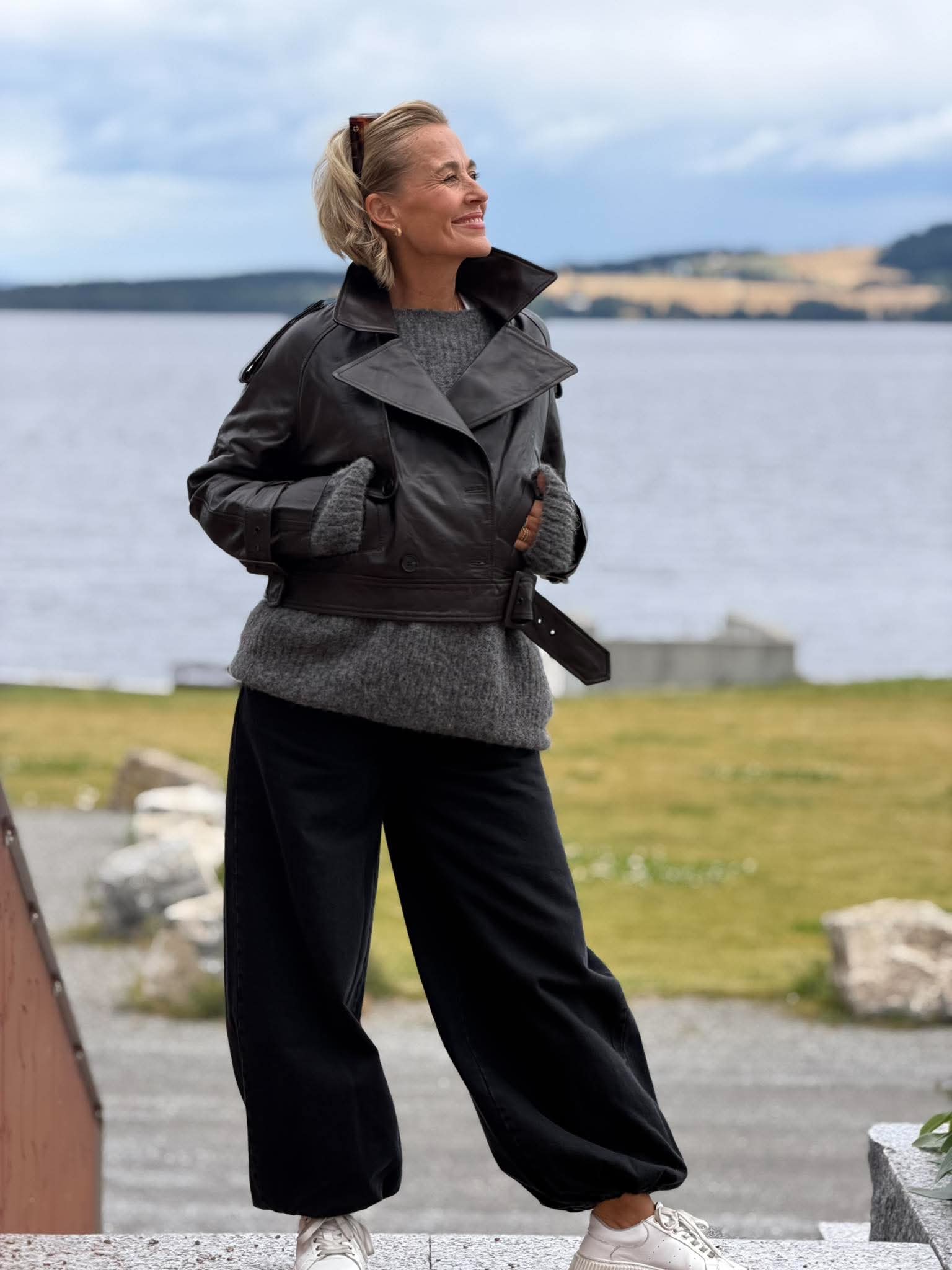 Leather Trench Jacket