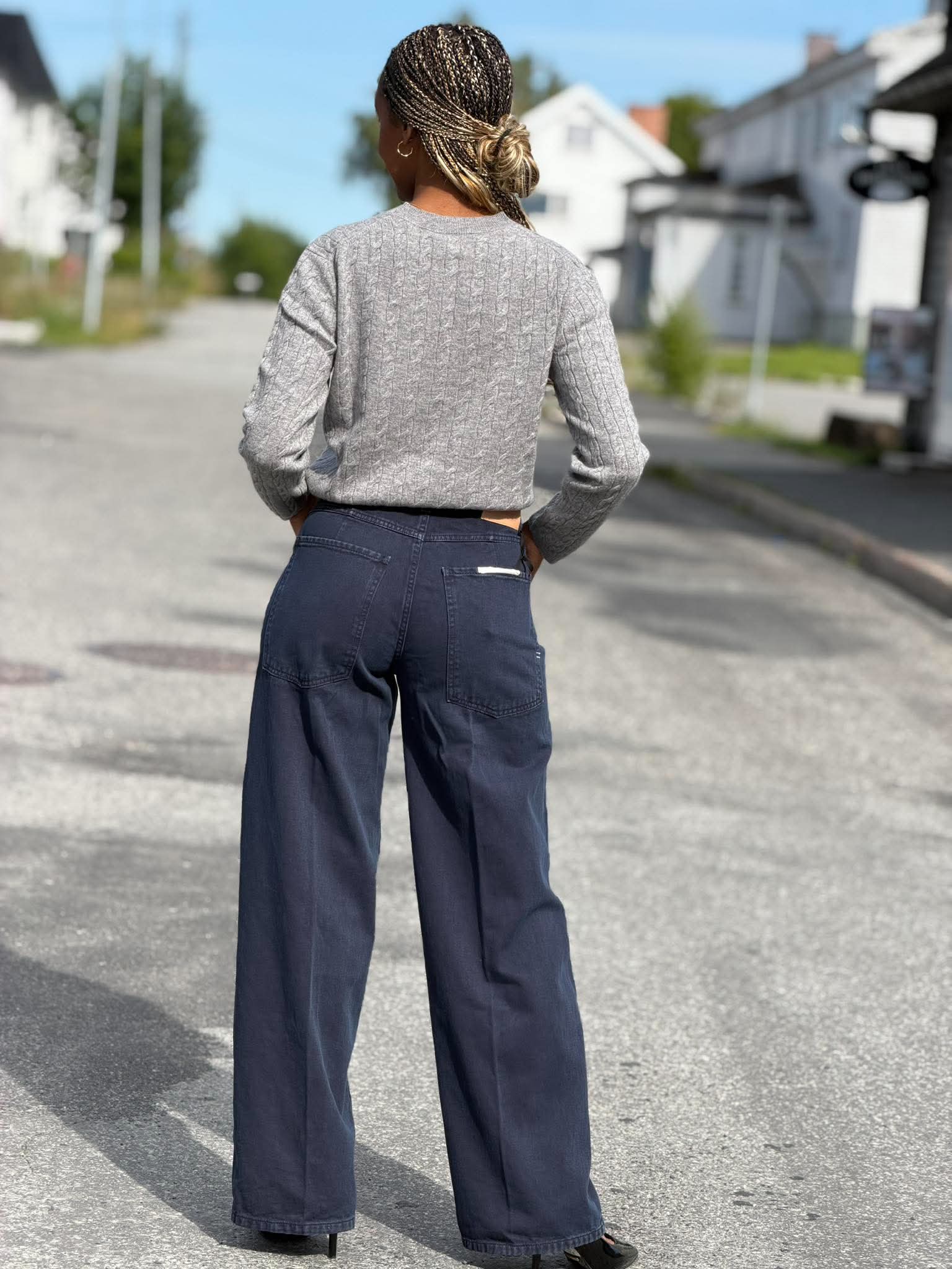 Mia baggy denim bukse