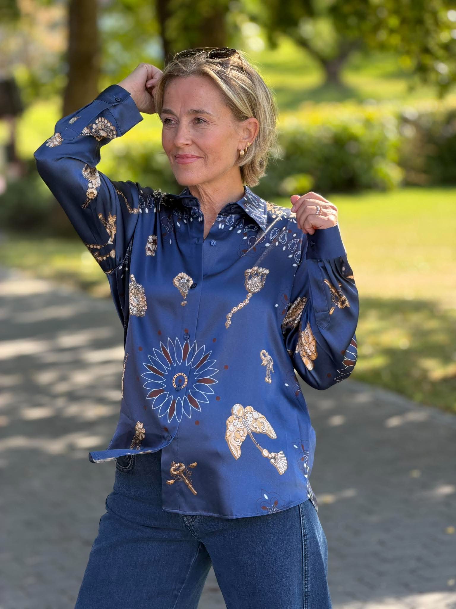 Oline Printed Blouse