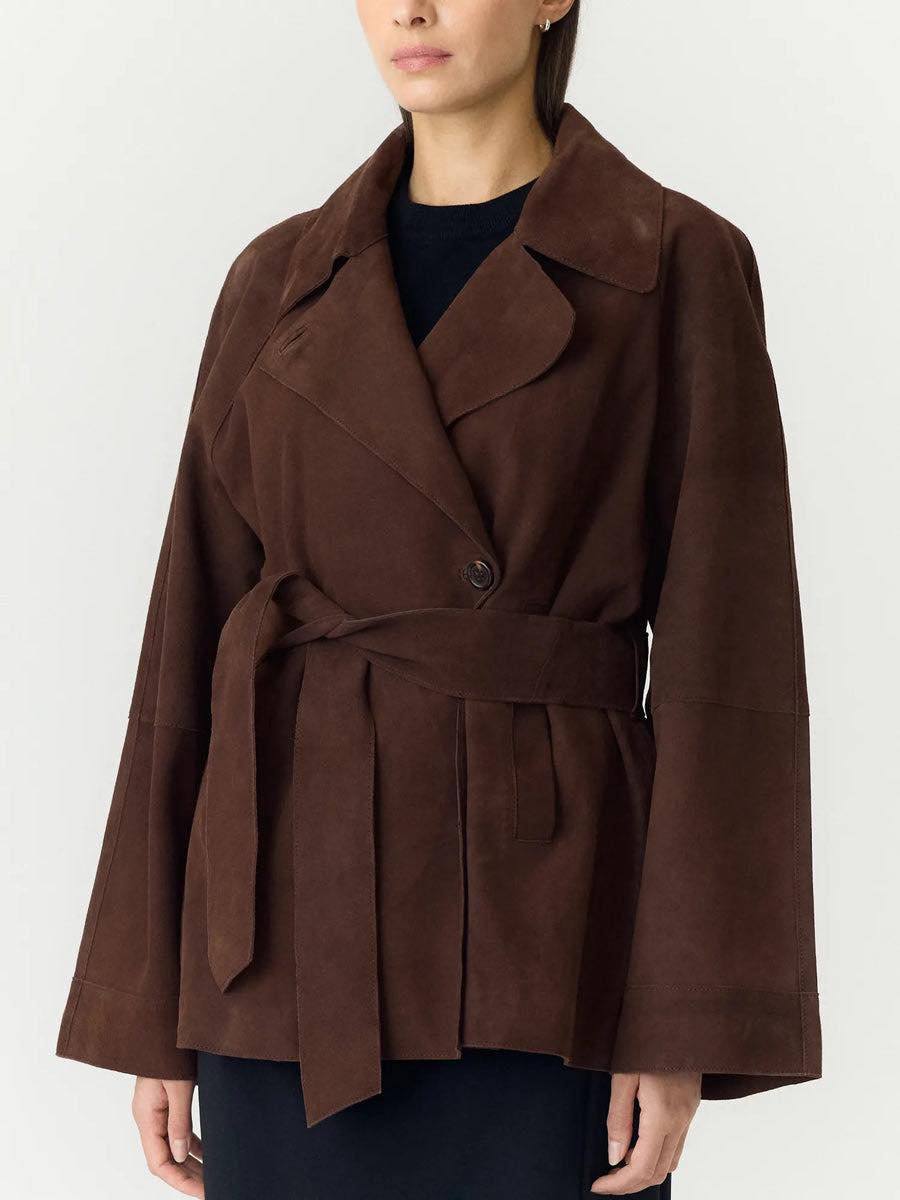YASRuna LS Suede Kimono Jacket