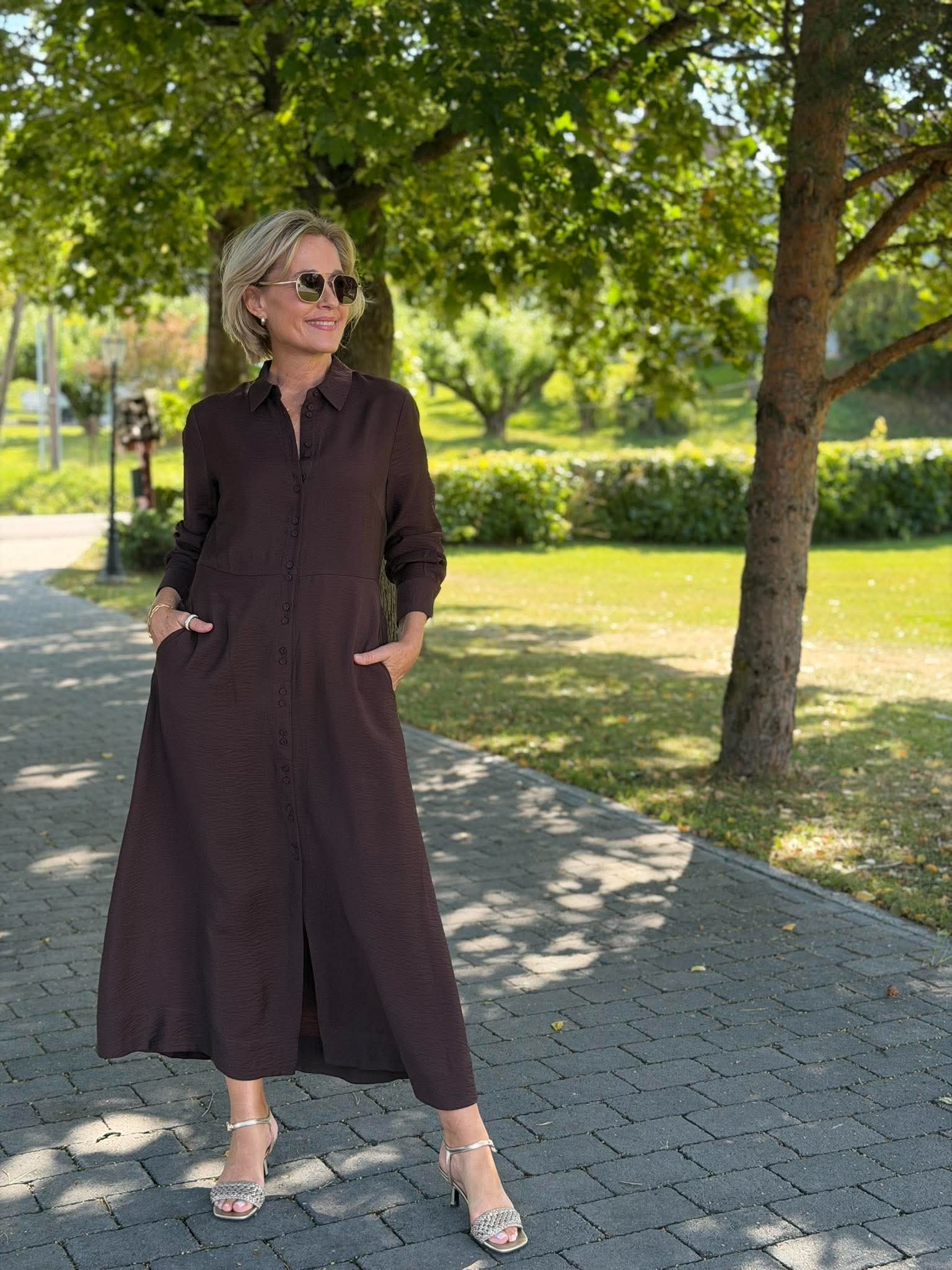 YASSafera LS Long Shirt Dress