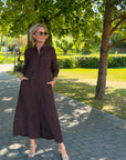 YASSafera LS Long Shirt Dress